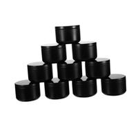 YOSADIER 12 Piezas Tarros Metálicos Redondos con Tapa para Velas Artesanales Recipientes Duraderos para Fabricación de Velas Frascos Rellenable para Manualidades y Aromaterapia