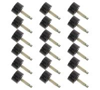 YOSADIER 20 Pares de Tapas de Talón Redondas Negras para Reemplazo de Tacones Altos Diseño Antideslizante y Fácil Instalación, Ideales para Restauración Profesional y Bricolaje
