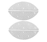 YOSADIER 2pares Protectores Talón Hierro Almohadillas Reparación Botas Placas Reparación Zapatos Metal