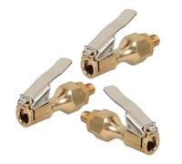 YOSADIER 3 Piezas de Mandril de Aire para Neumáticos de Cobre Dorado Conexión Rápida y Inflado Fiable para Compresor de Aire en Coches y Camiones