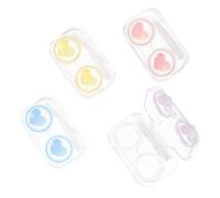YOSADIER 4 Piezas Estuche de Lentillas Forma Caja de Contacto y Práctica para Almacenamiento de Lentes y Duradero