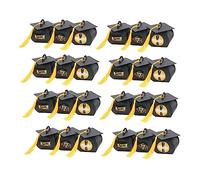 YOSADIER 48 Piezas Cajas de con Sombrero de Graduación y Stickers de Graduación para Dulces y Detalles Originales