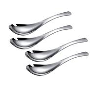 YOSADIER 4piezas Cucharas De Inoxidable Para Ligeras y Fáciles De Manejar Para Sopas Guisos y Cereales