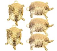 YOSADIER 5 Dijes Colgantes de Llavero Forma de Tortuga en Aleación Dorada para Decorar Bolso y Mochila, Estilo Retro y Resistente para Proyectos de Joyería y Manualidades