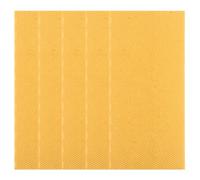 YOSADIER 5 Piezas Base de Plástico con Recubrimiento de Cera de Abeja Amarillenta, Adecuado para Cuadros de Cría y Expansión Rápida en Apicultura