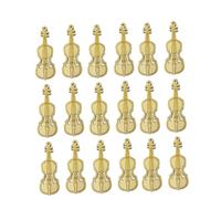 YOSADIER 50piezas Colgantes De Madera De Guitarra Vintage Para Decoración De Fiestas y Bodas Adorno De Violín Color Amarillo Para y Manualidades