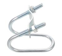 YOSADIER Abrazadera Transversal en U para Portaequipajes de Techo de Coche Pequeña, Soporte Metálico para Barras Redondas hasta 3 Cm, Fijación Segura para Cofres y Accesorios de Equipaje,