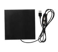 YOSADIER Almohadilla Térmica Eléctrica USB Color Negro Manta Calefactora Portátil de Fibra de Carbono para Mascotas Pequeñas y Conejos para Dormir y Nido
