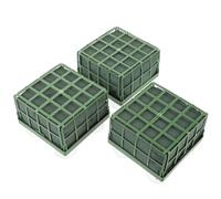 YOSADIER Base de Ventosa Paquete de 3 Piezas para Flores de Plástico Verde 4 Ventosas de Bodas para Coche de Boda Adecuado para Manualidades