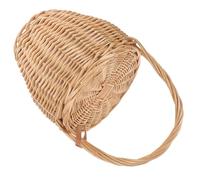 YOSADIER Bolso de Mano para Mujer de Ratán Gran Capacidad Color Aleatorio Estilo Elegante y Sencillo Tejido a Mano Adecuado para Viajes y Uso Diario