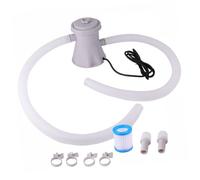 YOSADIER Bomba de Agua para Piscina de Plástico Práctica y Desmontable Bomba de Circulación para Limpieza y Drenaje con Accesorio Desmontable Voltaje Europeo Completo para Doméstico
