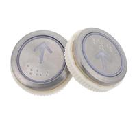 YOSADIER Botones de Accesorios del Elevador de Acero Inoxidable con Cable, 2 Piezas de Repuesto para Subir y Bajar, Compatibles para Uso Comercial y Doméstico, Reemplazo Conveniente