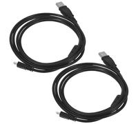 YOSADIER Cable Mini USB para Cámara 8p Magnético 1,5 M 2 Piezas Negro Cable de Carga USB Compatible para Nikon y Electrónica Portátil