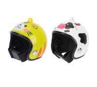 YOSADIER Casco Protector para Pollos y Aves Domésticas, Ligero Diseño Creativo, Material PP Resistente, Paquete de 2 Piezas para Protección contra Golpes y Lluvia