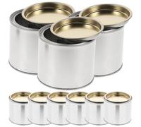 YOSADIER Contenedor de Pintura y Tinta, 8 Latas Redondas Metálicas de Hierro, 0,3 L, Portátiles para Mezcla, Uso en Hogar y Taller Color Aleatorio