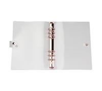 YOSADIER Cubierta Protectora y Pvc Transparente Cuaderno A5 para 6 Anillas de 2cm, Funda Duradera y Resistente Adecuado para Estudiantes y Oficina Estudiantes Oficina