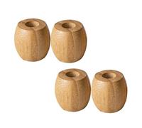 YOSADIER de para Mantener Dientes 4 Soportes Cepillo Cepillos en de para Redondos Bambú el Base Estable y Diseño Khaki Seco Baño