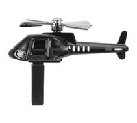 YOSADIER Difusor de Aromas para Coche Forma de Helicóptero Negro, Aleación y Rotación Automática para Mejorar la Calidad del Aire Salida de Aire del Vehículo