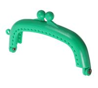 YOSADIER Embrague de Plástico Semicircular de 8,5 Cm en Color Verde para Bolsos y Monederos, Fácil de Instalar y Duradero para Manualidades DIY