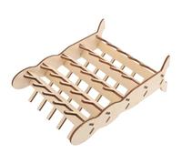 YOSADIER Estante para Hilo de Coser de Madera 8 Ranuras, Soporte Portátil para Bobinas, Organizador Práctico para Proyectos de Bordado y Costura en Casa, Dimensiones 8.07X6.29X2.95