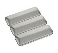 YOSADIER Estuche para Lápices De Hojalata Multifunción 3 Piezas, Metal Resistente, Color Metálico, Tapa Abatible, para Estudiantes y Oficina, Uso Diario Escolar y Hogar