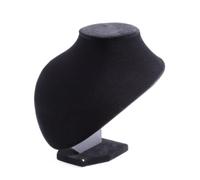 YOSADIER Expositor para Exhibición y Protección de Joyas de Collares de Terciopelo Negro Diseño Clásico y Elegante en Tiendas y Hogar