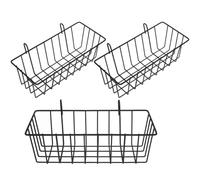 YOSADIER Henera para Conejos de Hierro Resistente, Práctico Soporte para Heno Fácil de Limpiar y Almacenar, 3 Piezas para Jaula de Conejos y Cobayas