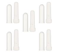 YOSADIER Inhaladores Blancos Recargables de Plástico, Tubos de Aromaterapia y Vacíos para Difusores, Paquete de 5, Ideales para Trabajo y Bolso