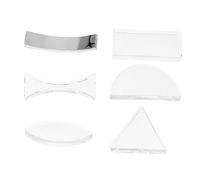 YOSADIER Juego de 6 Lentes Ópticas para Experimentos de Física Lentes Cóncavas y Convexas Material Didáctico para Escuelas y Equipo de