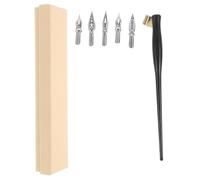 YOSADIER Juego de Pluma de Caligrafía Hecha a Mano Vintage Puntas de Inmersión, Diseño de Madera y Metal, Líneas Suaves y Control Mejorado para Dibujo Artístico