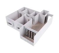 YOSADIER Kit de Modelo de Apartamento Miniatura para Interior con Planos de Secciones Montaje Manual Detallado para Decoración y Hobby