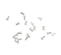 YOSADIER Kit de Reparación 2 Juegos de Tornillos de Repuesto para Gafas Patillas para Gafas en Metal Plata Uso Amplio para Lentes de Lectura