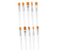 YOSADIER Livianos Juego de 10 Pinceles de Nylon Punta Rediseñada Color Aleatorio para Pintura al Óleo y Acuarela Ideales para Principiantes y Niños en Técnicas Acrílicas