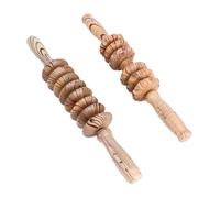 YOSADIER Masajeador de Madera Diseño de Rodillo para Masaje Relajante en Caderas y Espalda, 2 Piezas Multifuncionales para Adultos y Entusiastas del Fitness