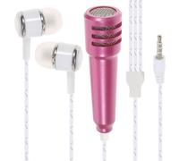 YOSADIER Mini Micrófono para Teléfono y Computadora Karaoke Aleación de Aluminio, Fácil de Transportar y Peso Súper Ligero para Tabletas y PC Color Aleatorio