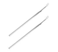 YOSADIER Palillos de Acero Inoxidable para Eliminar Cera Oídos, 2 Piezas Portátiles y Ligeras para Uso Doméstico y Limpieza Profesional