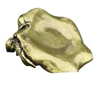 YOSADIER Portalápices de latón antiguo para decoración de escritorio y hogar, 1 pieza, adorno de mesa dorado, estatua pequeña para amantes de lo antiguo