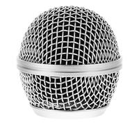 YOSADIER Rejilla de Repuesto Metálica que Reduce Viento y Respiración para Micrófono Cubierta Protectora de Metal Plata Diseño Moderno y Exquisito para Micrófono para Cantar