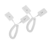 YOSADIER Soporte para Control Remoto TV 2 Piezas Cable de Seguridad en Espiral Anticaídas, Accesorio Autoadhesivo sin Taladro para Sala, Dormitorio y Oficina