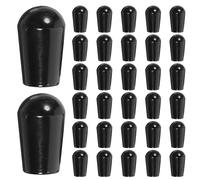 YOSADIER Tapones para Extremos De Gancho S, Protector De Hilo De Alambre 4 Mm, Goma Negra, 100 Unidades, Funda Protectora para Perchas, Uso Doméstico y Bricolaje