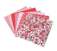 YOSADIER Tela de Algodón Estampado de Flores Rojas para Manualidades Diy, 2 Paquetes 7 Piezas Cada Uno, Adecuado para Acolchar y Decorar Quilts y Tableros Varios estilos