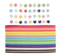 YOSADIER Tiras de Papel para Origami Estrellas Suerte 4050 Piezas Papel de Experiencia para Manualidades Cumpleaños y Actividades Familiares