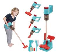 Yosamy Aspiradora de juguete para niños, aspiradora de juguete con luz y música, juego de simulación, set de limpieza para niños, aspiradora con función de vacío