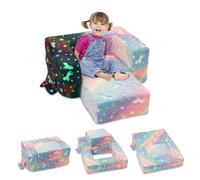 Yosamy Sofá Infantil Plegable, sofá Cama, extraíble y Lavable, Mini sofá de Juegos para habitación Infantil, sillón Infantil, Color Rosa, 69 x 49 x 33 cm