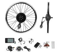 YOSE POWER Bicicleta eléctrica Hub Motor Frontal 36 V 250 W 20" Bicicleta eléctrica Kit de conversión 20 pulgadas negro con pantalla LCD
