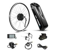 YOSE POWER Kit de conversión de Bicicleta eléctrica de 36V 350W 27,5'' para Motor Trasero de Bicicleta eléctrica, para Tornillo britzel Freewheel con Controlador Integrado Hailong batería de 36V 13Ah