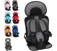 YOSEDVCB Asiento De Seguridad Infantil For Coche, Cinturón De Seguridad Portátil Sencillo, Cojín Elevador Plegable Y Convertible, Cojín Universal For Avión Y Vehículos.(Gray,Small)