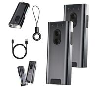 YOSEDVCB Linterna con Llavero K3 Ultramulti EDC, Luz De Bolsillo Multiusos, Lámpara,800 Lúmenes con Clip Difusor, Resistencia A La Intemperie For Exteriores, Campamentos Y Emergencias(B*2)