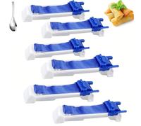 YOSEDVCB Máquina For Hacer Lumpias, Máquina For Hacer Rollos De Huevo De Plástico, Rodillo De Hojas De Parra, For Principiantes, Herramienta De Cocina Fácil De Usar(6pcs)
