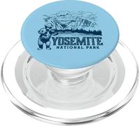 Yosemite National Park Vintage Bear & Fiddle Funny PopSockets PopGrip para MagSafe